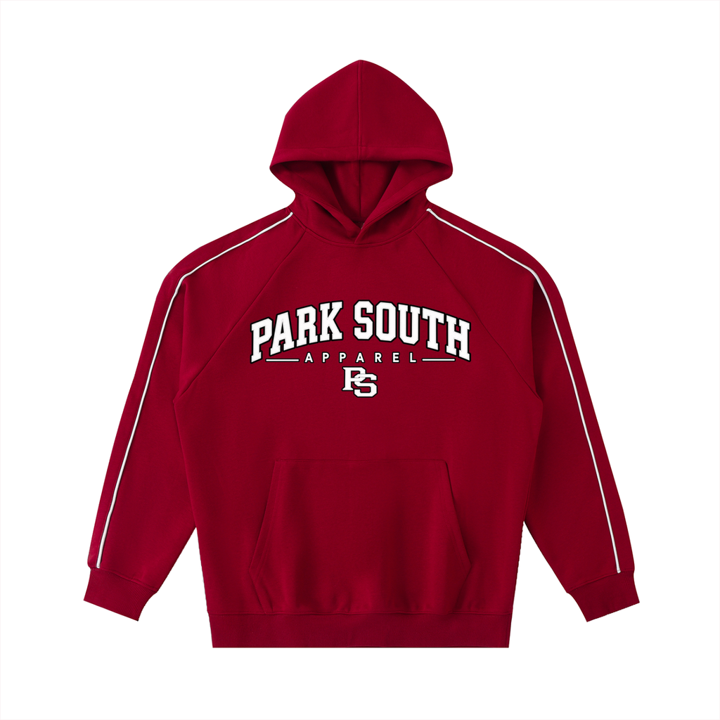 Contrast Piping Raglan Hoodie