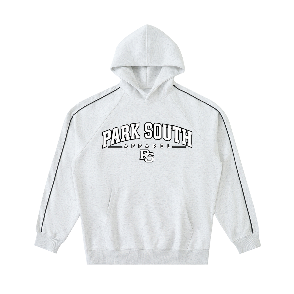 Contrast Piping Raglan Hoodie