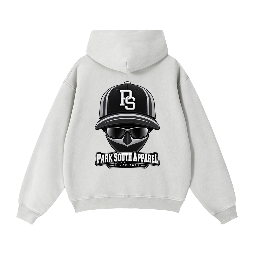 Zip-Through Boxy Fleece Hoodie