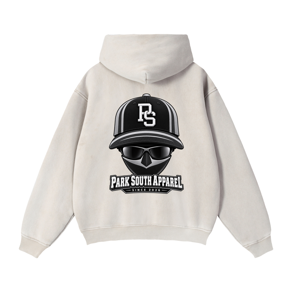 Zip-Through Boxy Fleece Hoodie