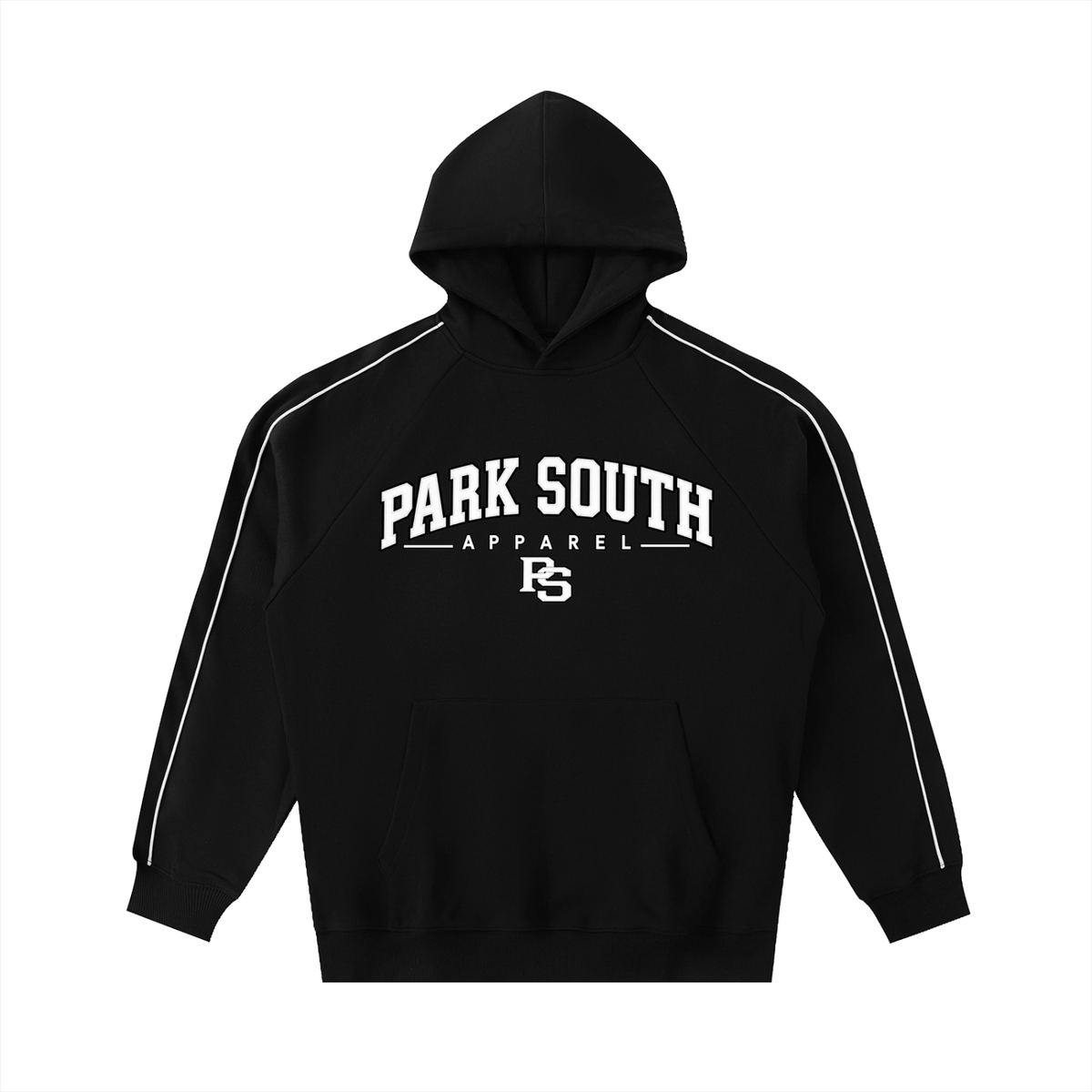 Contrast Piping Raglan Hoodie