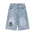 Men’s Vintage Wide Leg Denim Shorts