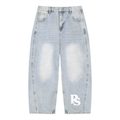 Men's Vintage Wash Sunfade Barrel Leg Jeans